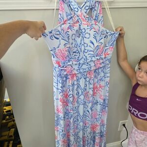 Lilly Pulitzer Montecito Halter Maxi in Vibrant Multi